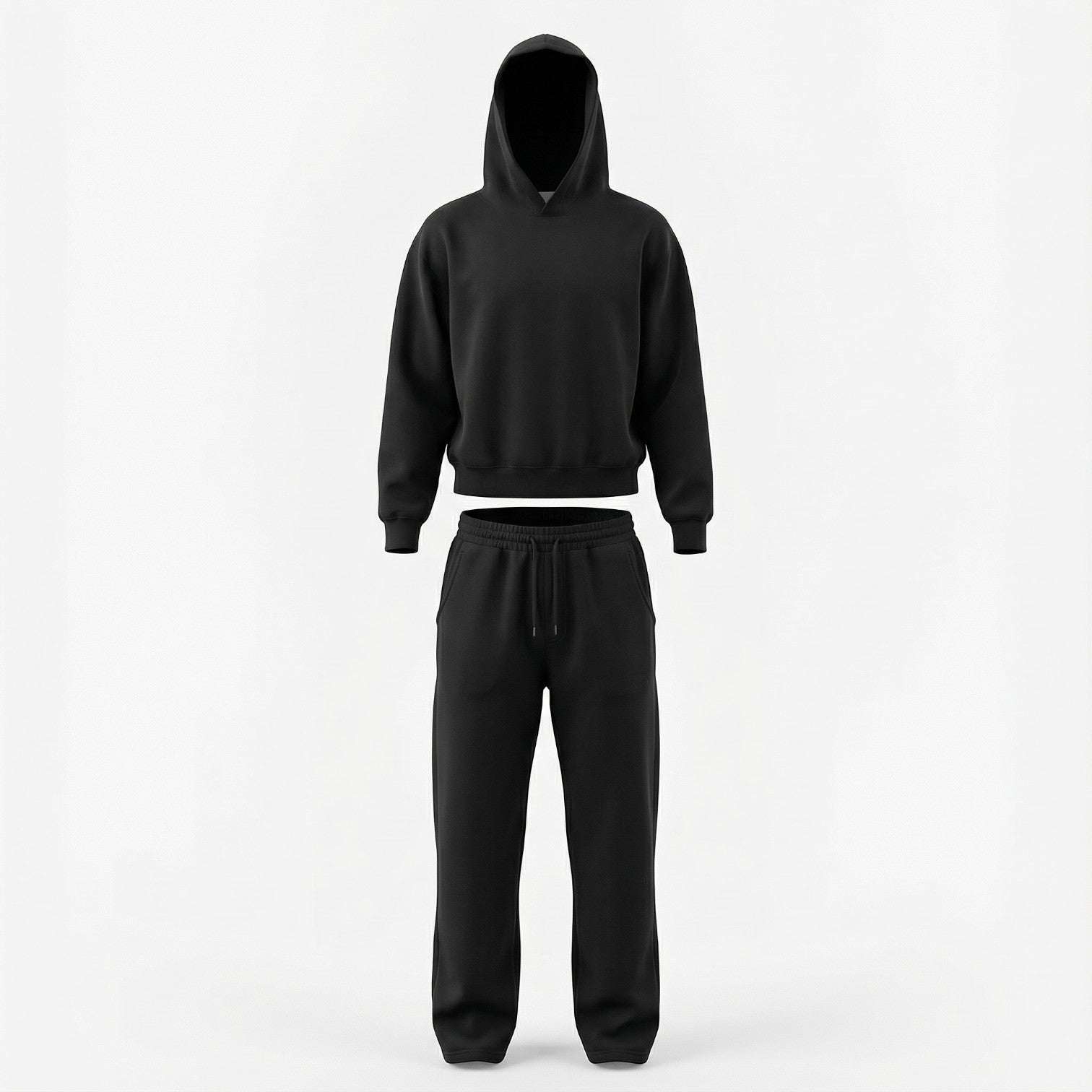 Riche | Ensemble Sweat à Capuche et Pantalon en Maille Cozy Homme