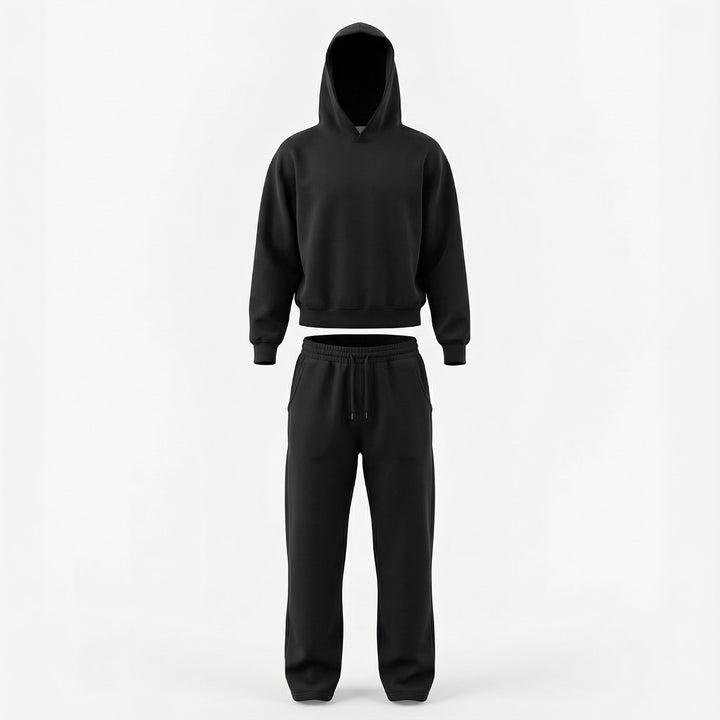 Riche | Ensemble Sweat à Capuche et Pantalon en Maille Cozy Homme