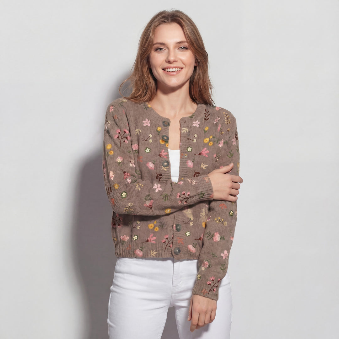 Lightweight women's knit cardigan – Relaxed fit with buttons