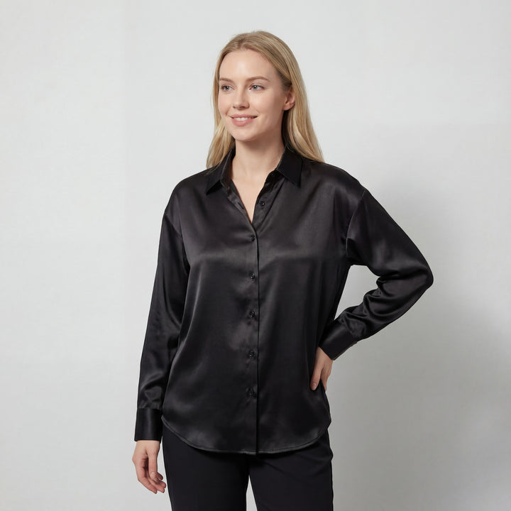 Riche | Women's long-sleeve silk blouse