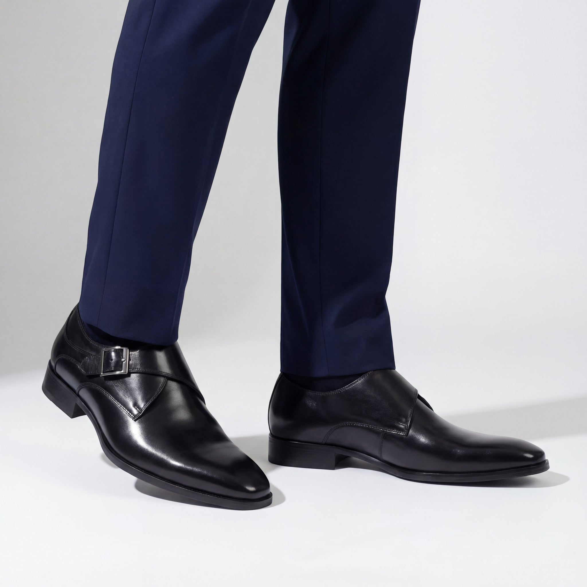 Riche | Chaussures Formelles à Bout Carré en Cuir pour Homme