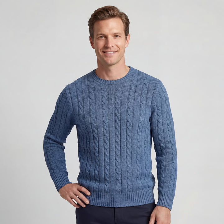 Riche | Homme Pull Tricoté Col Rond en Coton