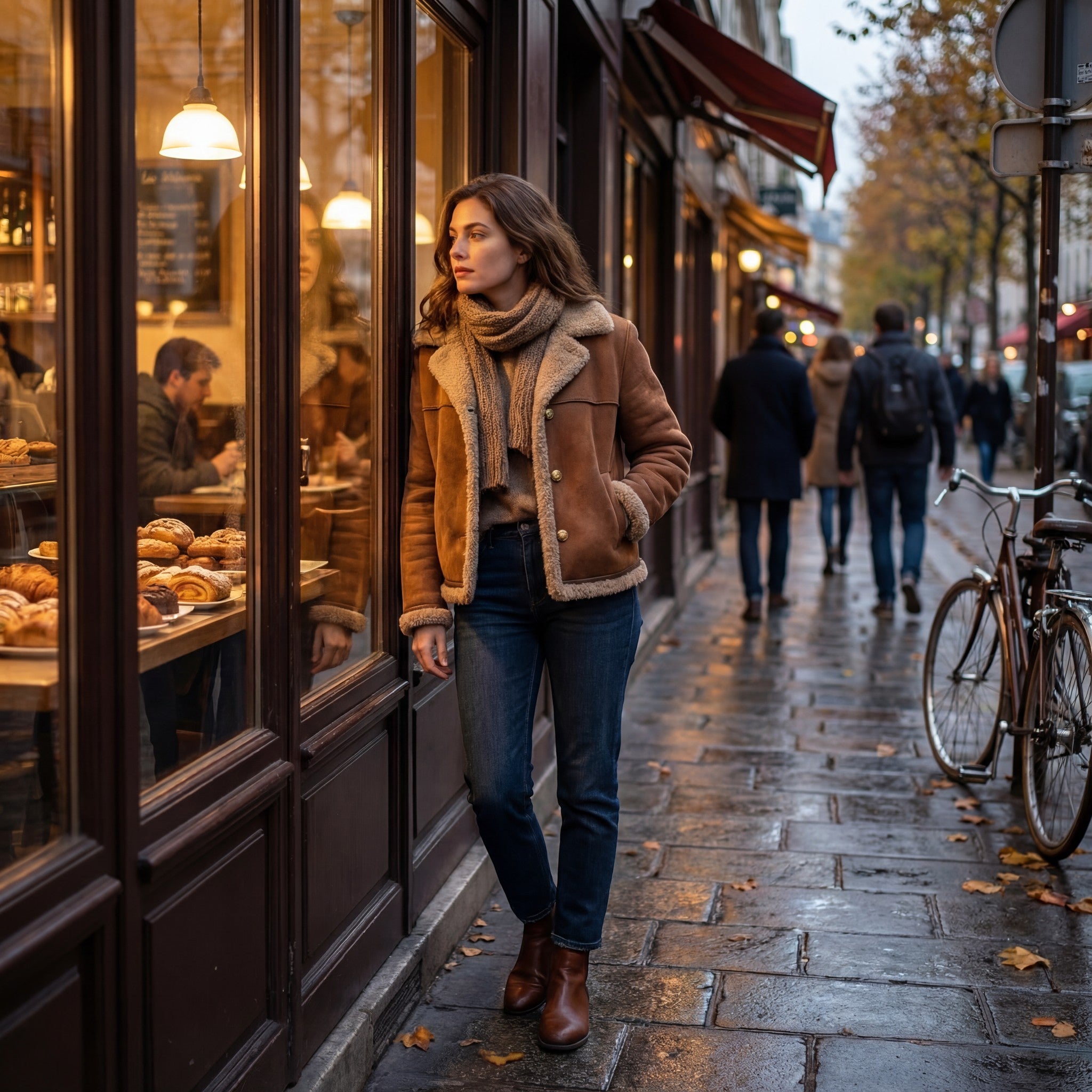 Riche | Manteau femme en peluche laine d’agneau