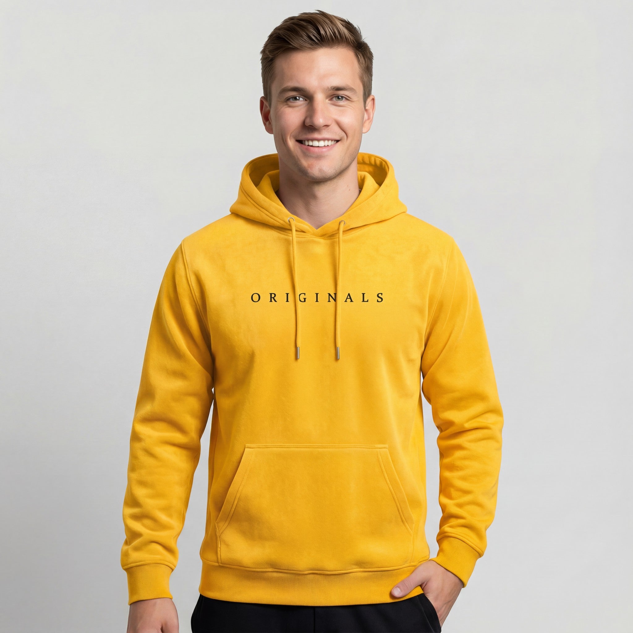 Riche | Sweat à capuche pour homme en coton mélangé avec imprimé lettres