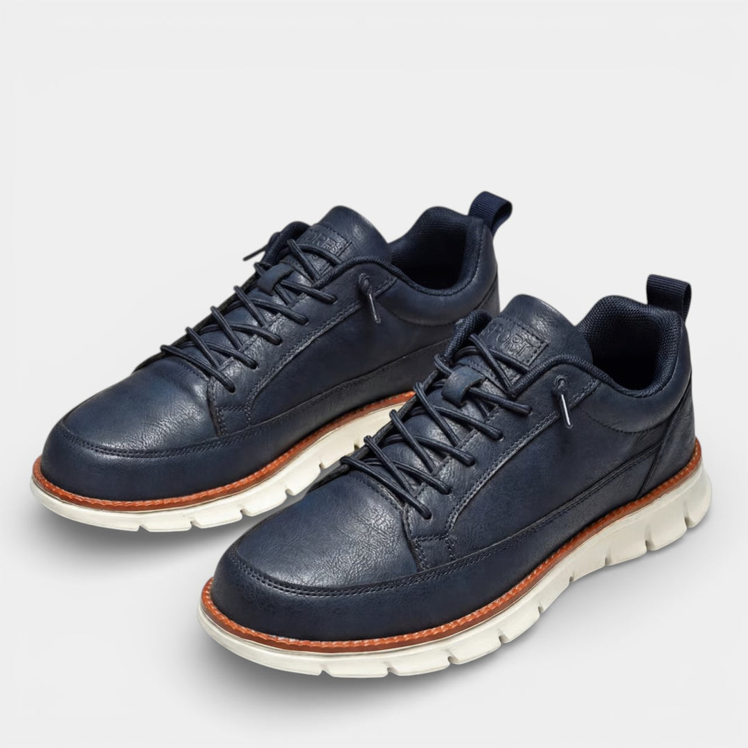 Baskets casual homme en toile – Coupe basse à lacets