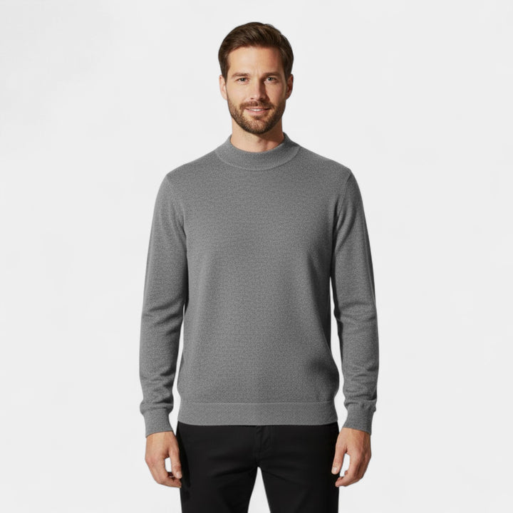 Riche | Pull Homme en Cachemire – Col Montant Demi-Hauteur