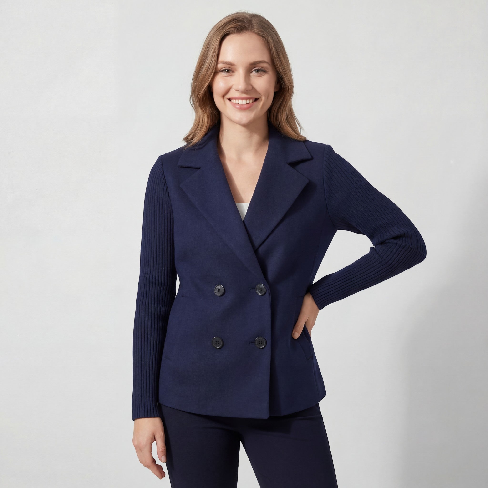 Riche | Manteau femme en laine double boutonnage