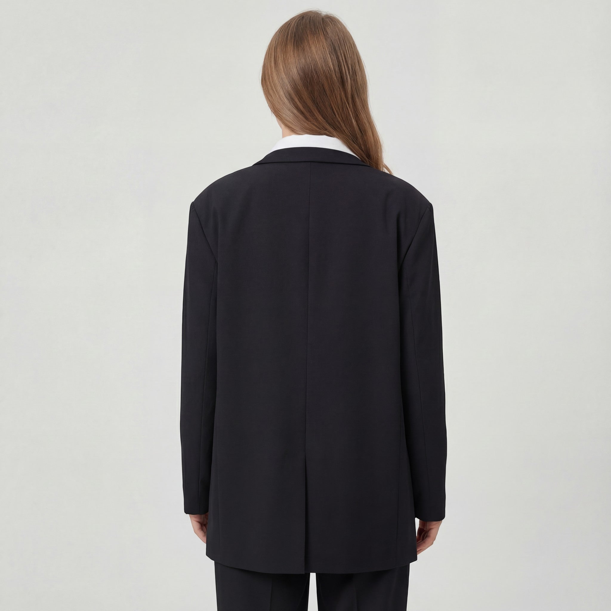 Blazer en coton structuré pour femme – Coupe oversize décontractée