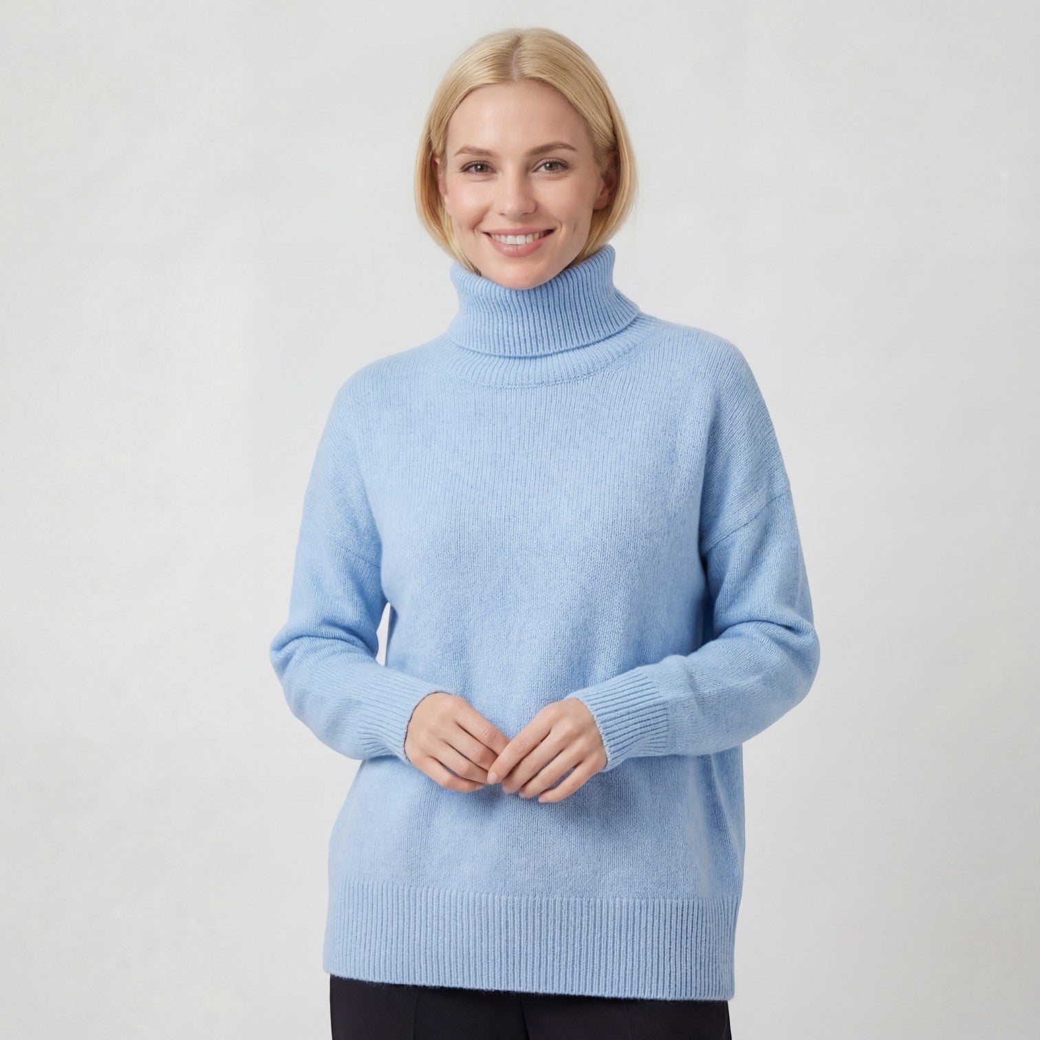 Riche | Pull Femme Col Roulé en Maille Acrylique