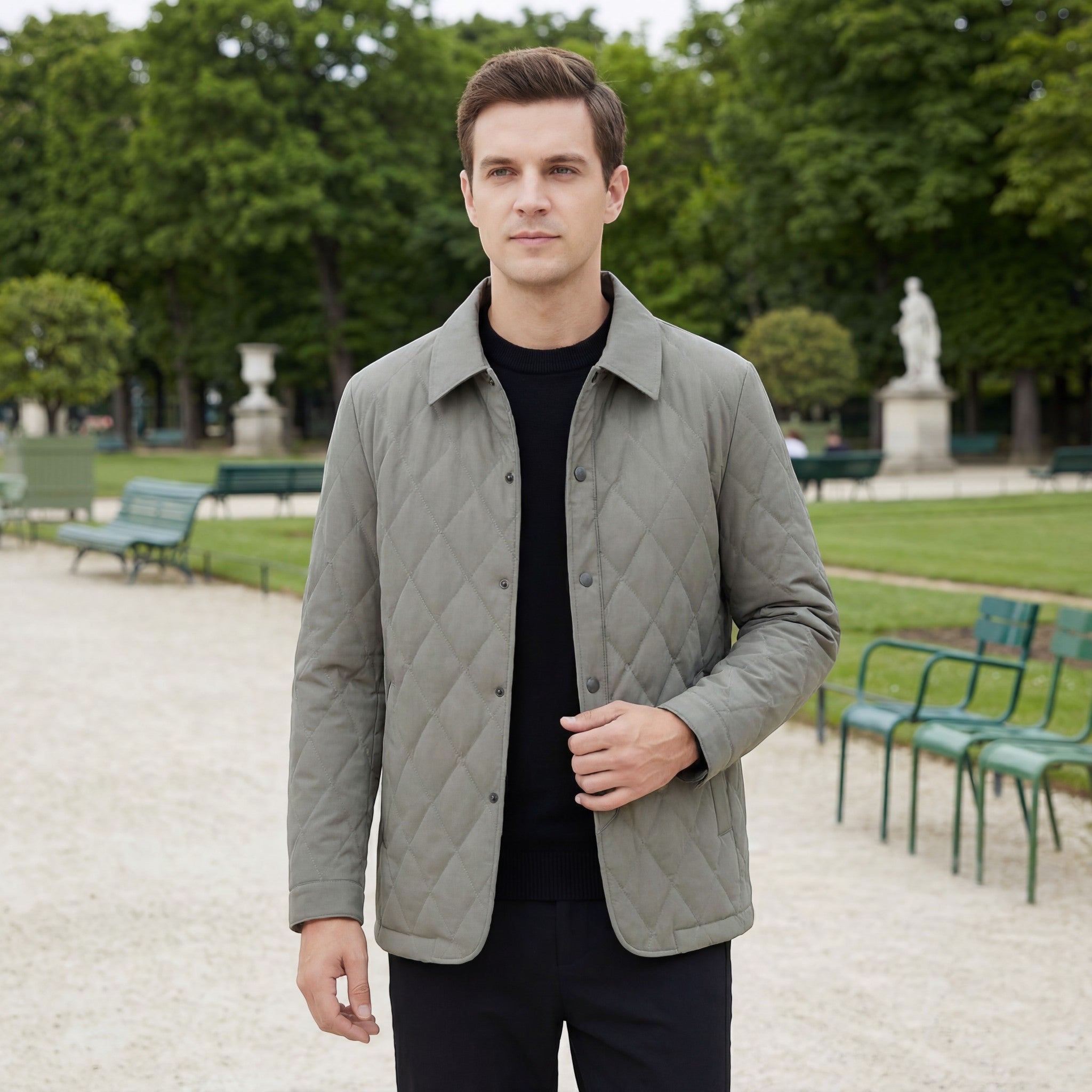 Riche | Veste matelassée en coton pour homme