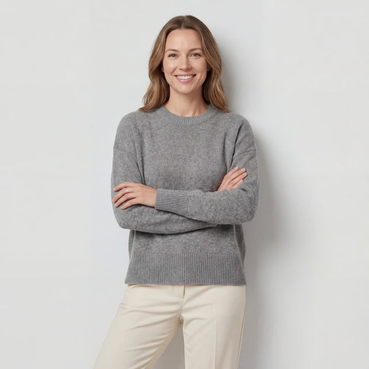 Riche | Soft-Knit Round-Neck Sweater for Women