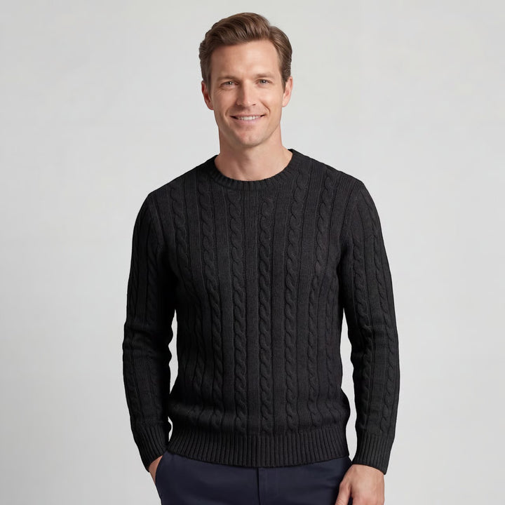 Riche | Homme Pull Tricoté Col Rond en Coton