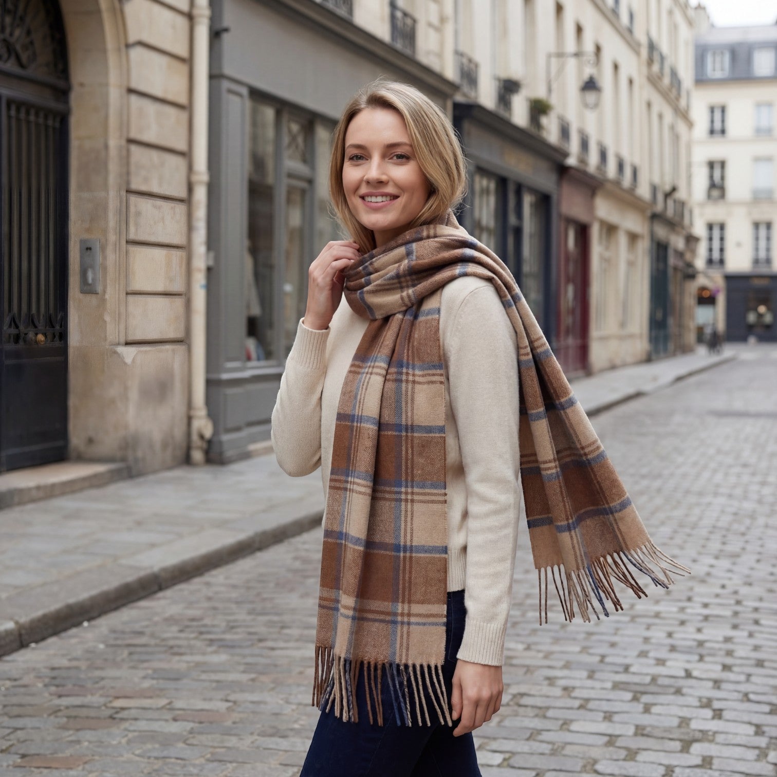 Riche | Écharpe Femme Cozy en Cachemire