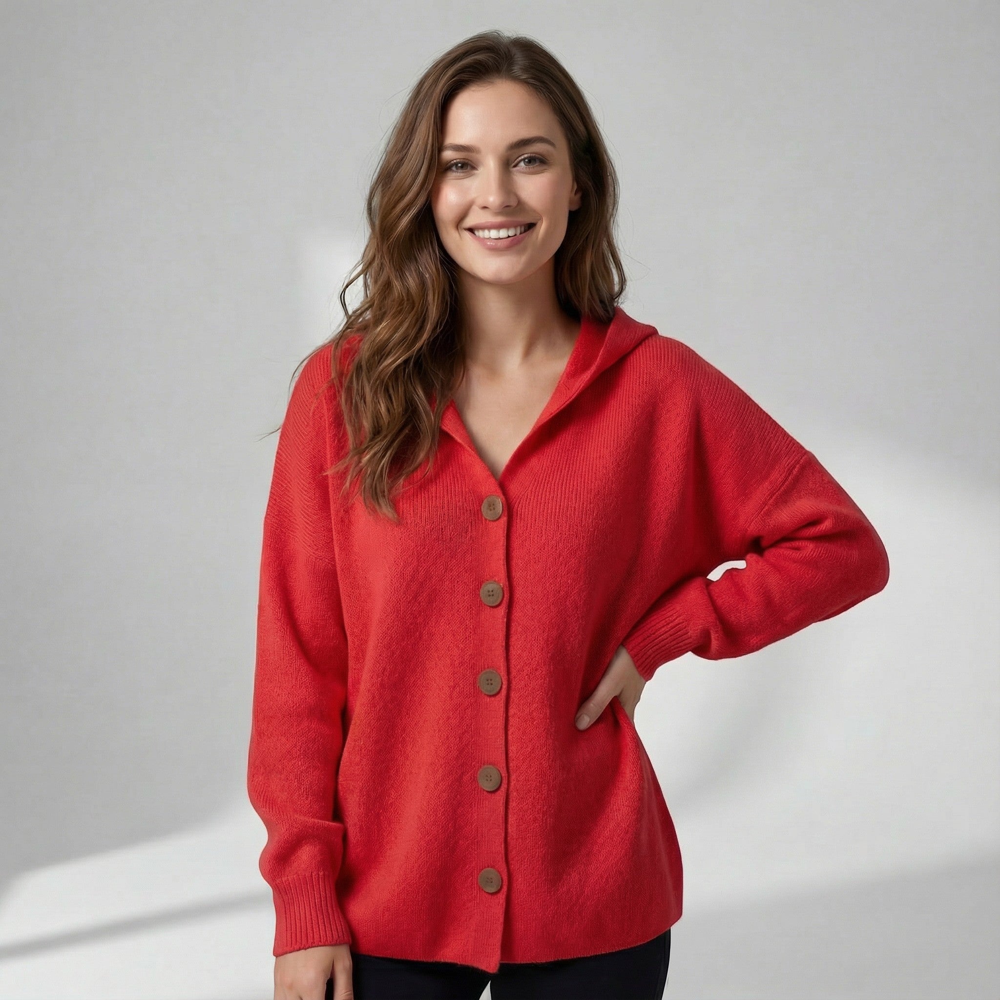 Riche | Cardigan à capuche en coton pour femme