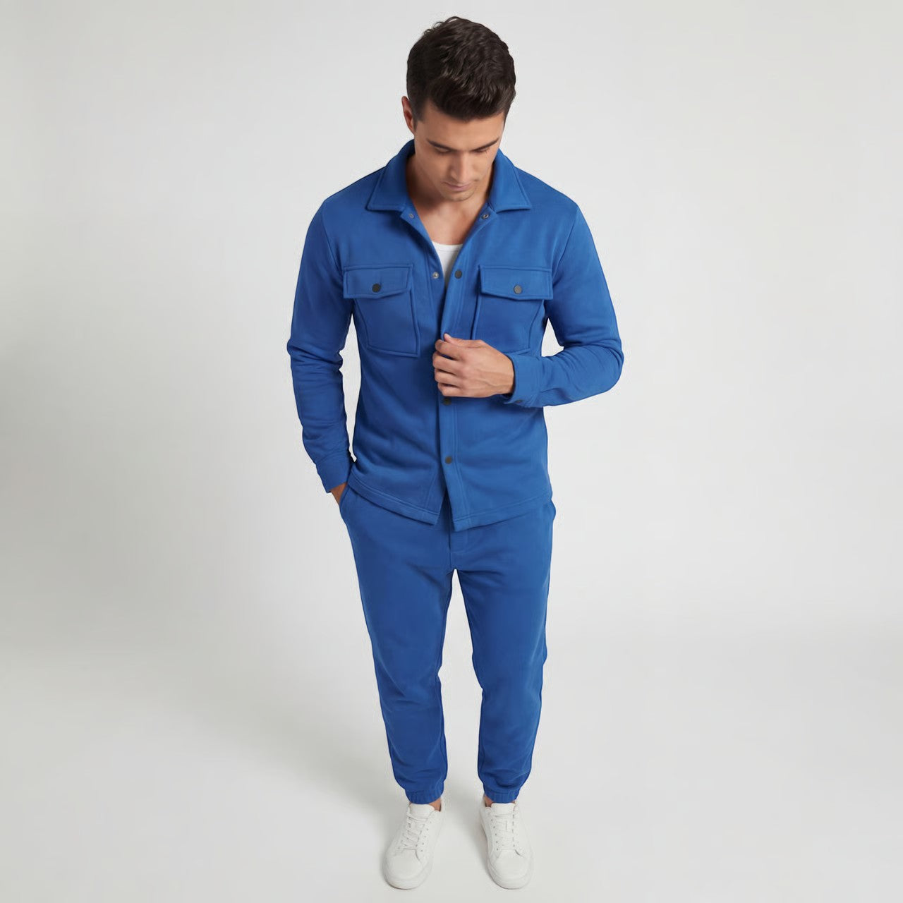 Riche | Ensemble Casual Deux Pièces en Coton pour Homme