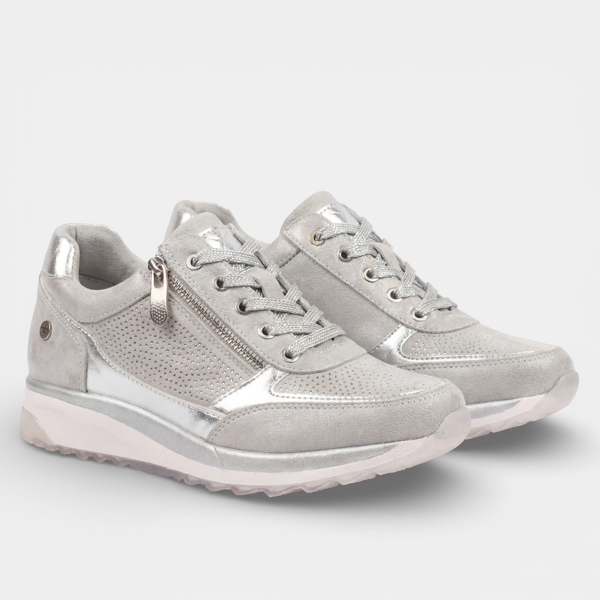 Riche | Sneakers à plateforme en cuir femme