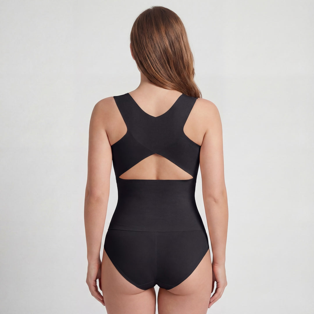 Débardeur gainant femme en nylon – Compression ferme effet sculptant