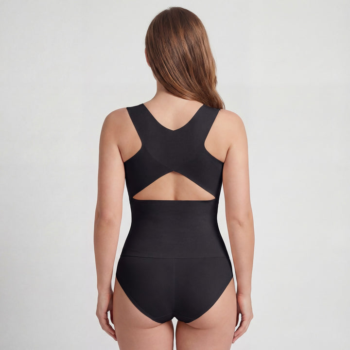 Débardeur gainant femme en nylon – Compression ferme effet sculptant