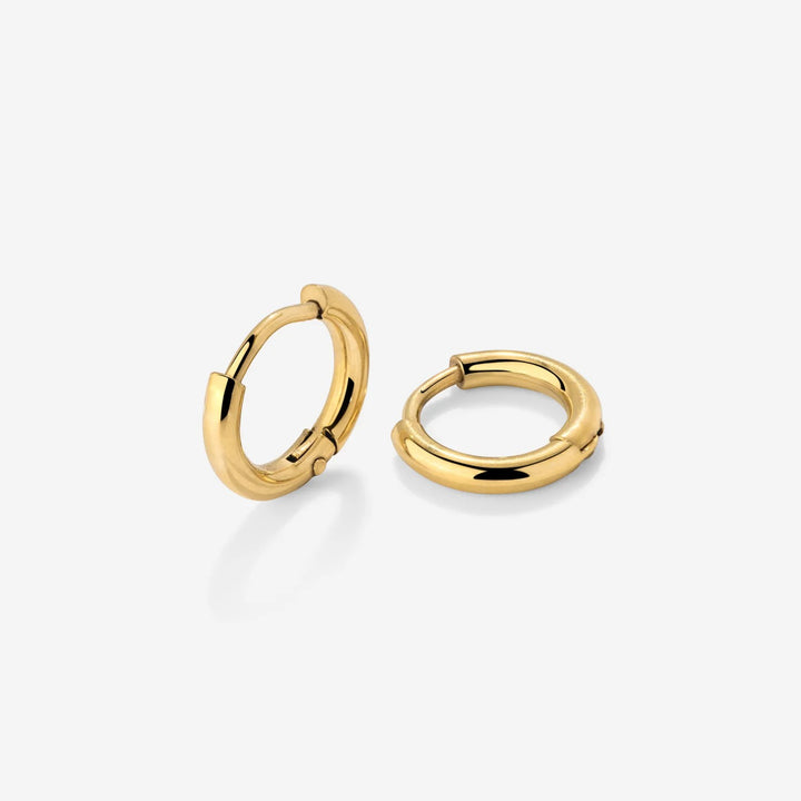 Boucles d’oreilles créoles femme en acier inoxydable – Fermeture à clic