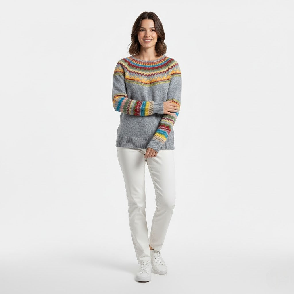 Riche | Pull femme col rond en maille