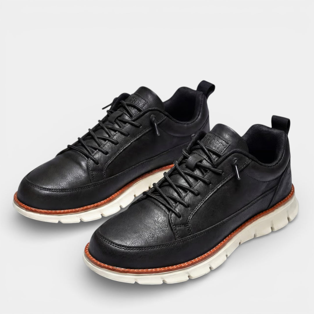 Baskets casual homme en toile – Coupe basse à lacets