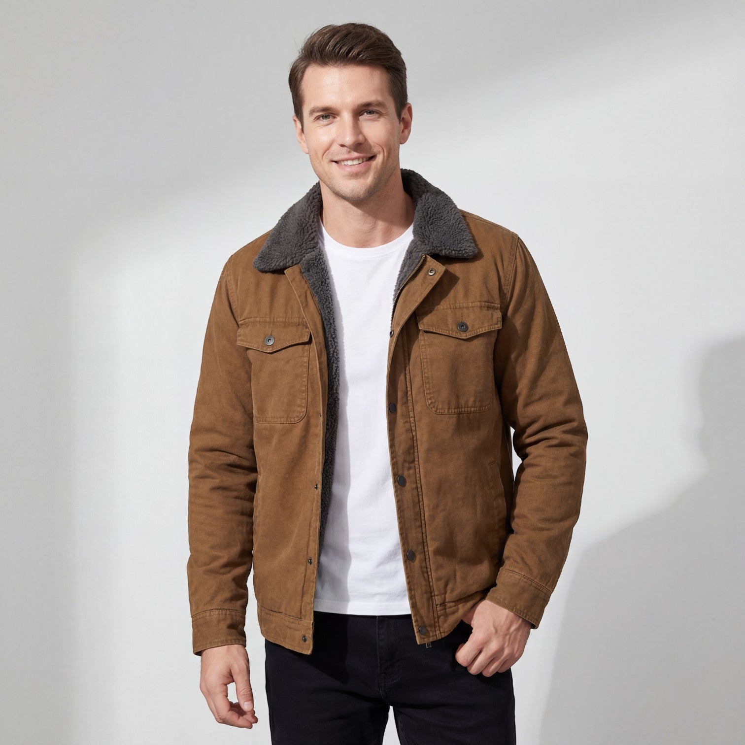 Riche | Veste homme en coton doublée polaire