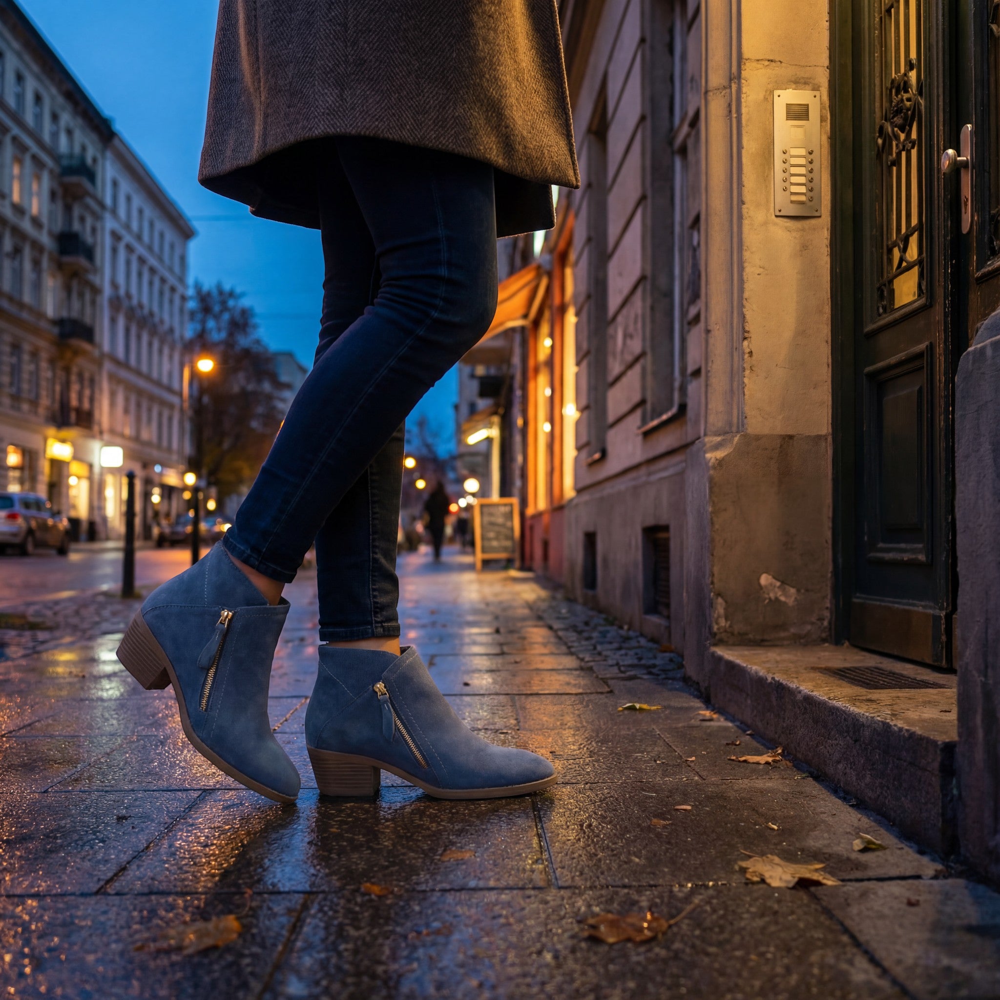 Riche | Bottines femme en cuir à talon moyen