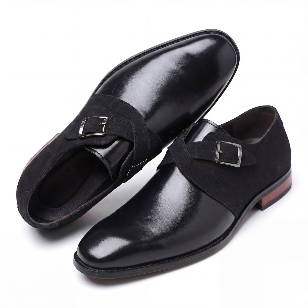Chaussures à boucle en cuir pour homme – Bout pointu