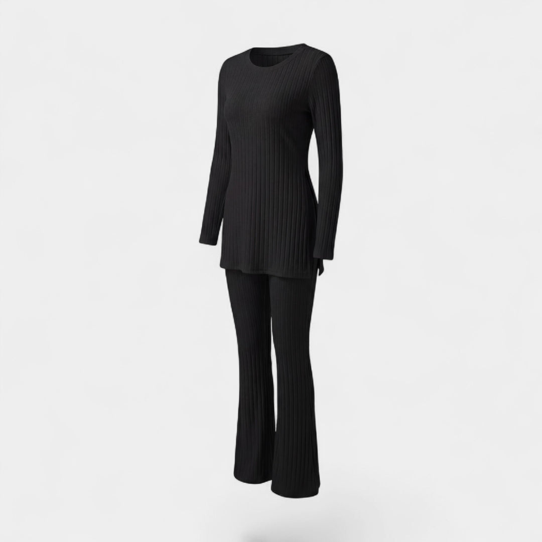 Riche | Ensemble Deux Pièces Femme en Maille Côtelée