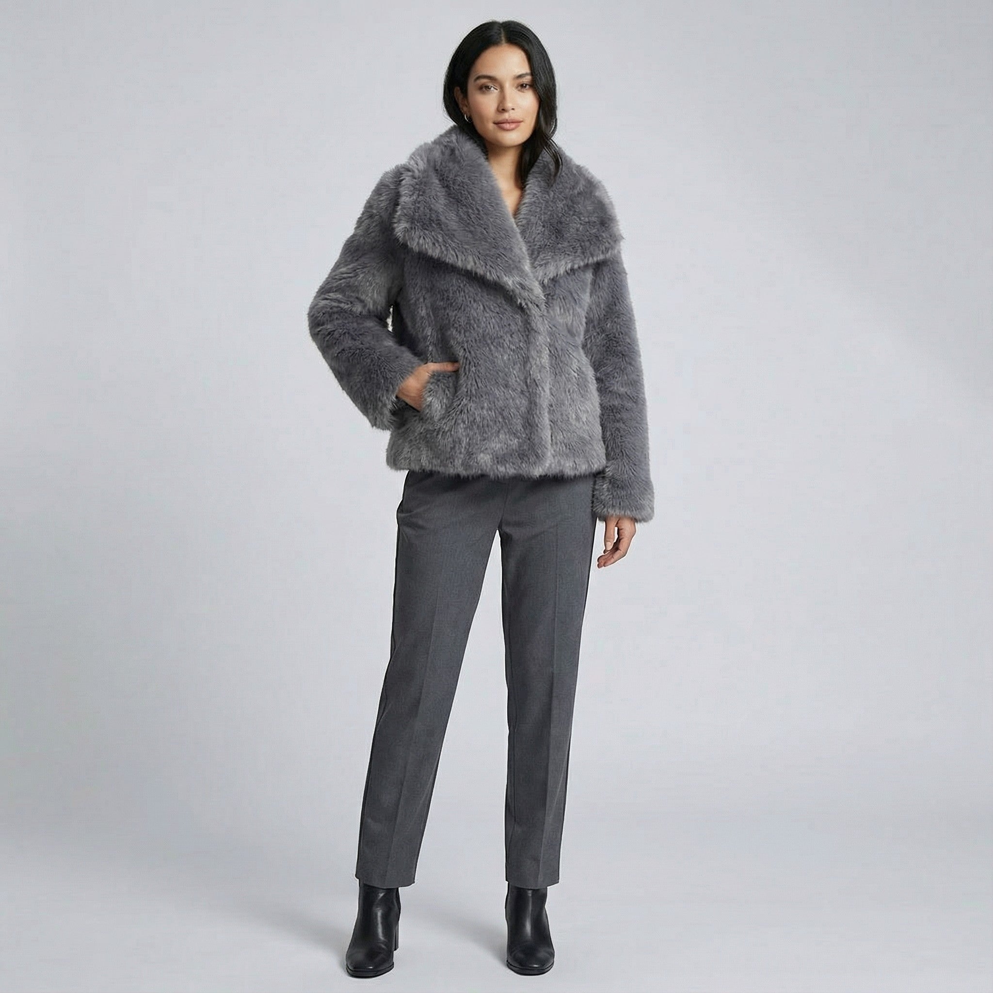 Riche | Manteau femme en fausse fourrure