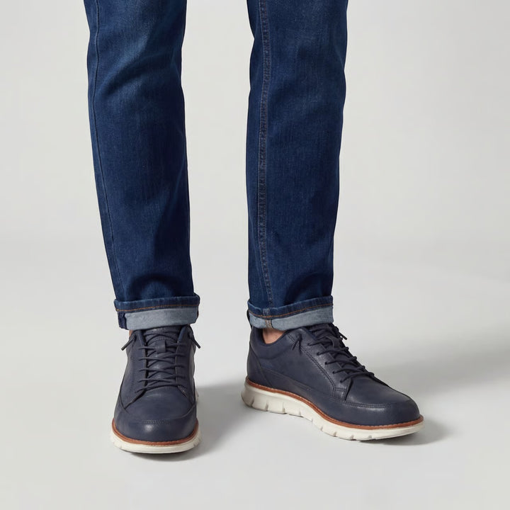 Baskets casual homme en toile – Coupe basse à lacets