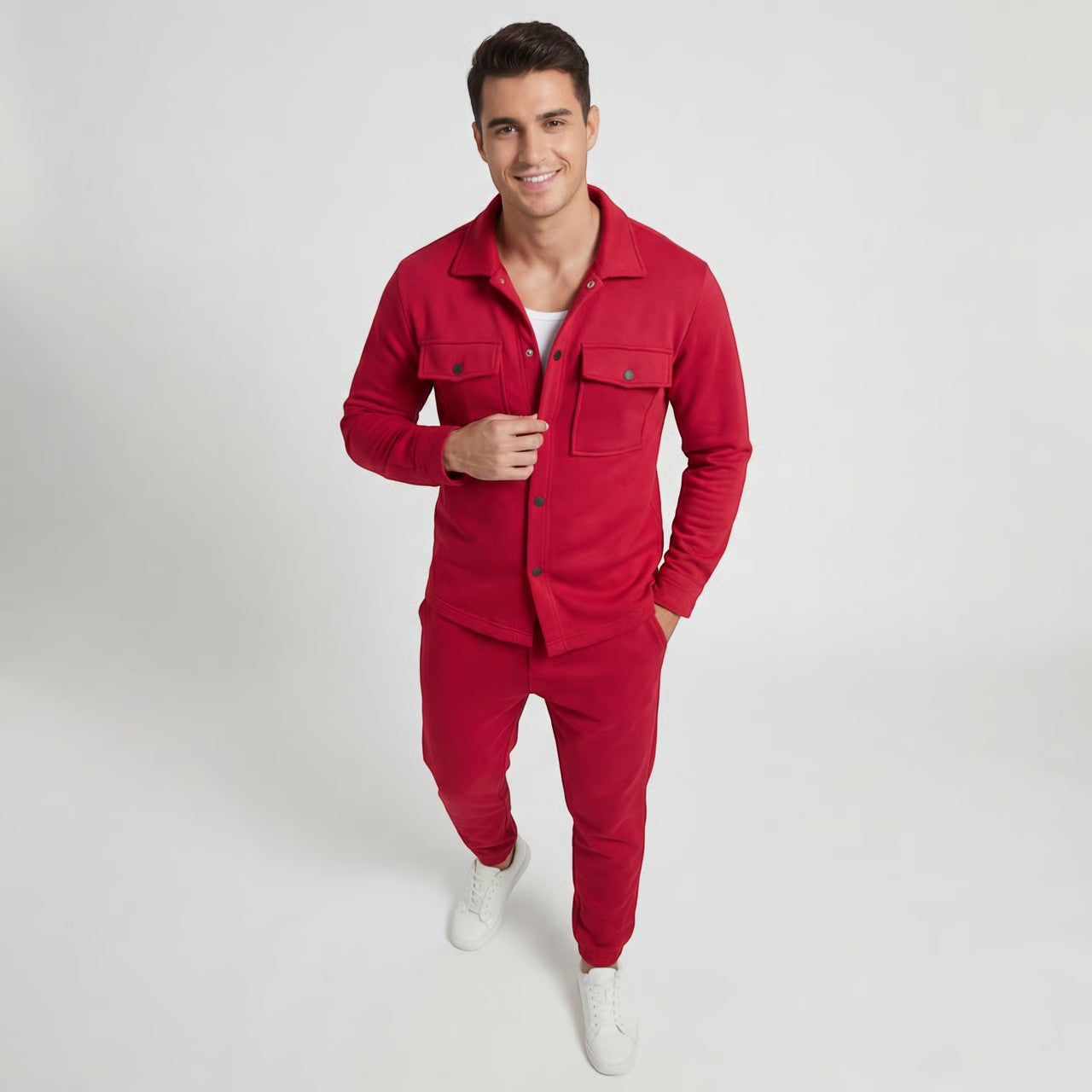 Riche | Ensemble Casual Deux Pièces en Coton pour Homme