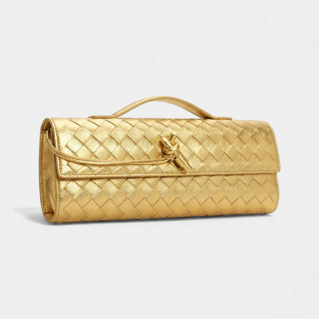 Women's leather clutch bag – Removable shoulder strap