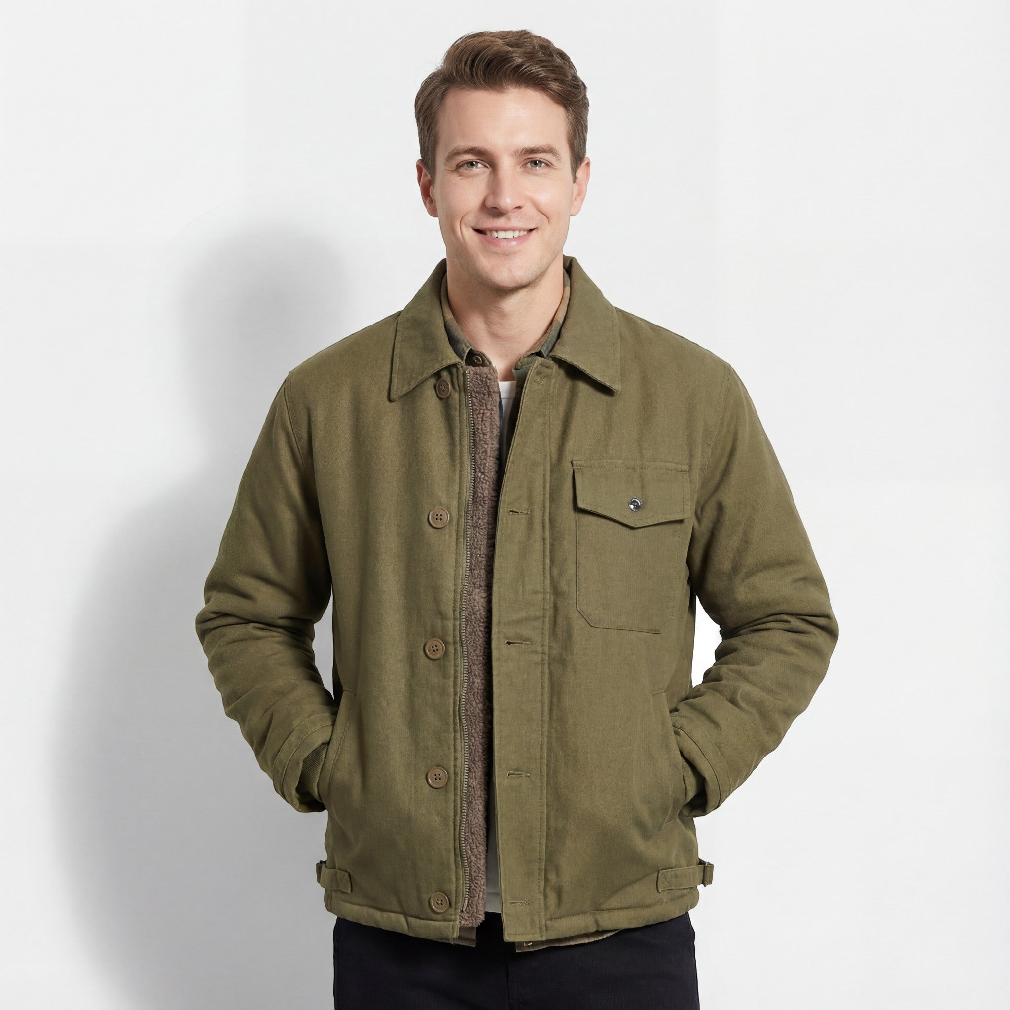 Riche | Veste matelassée décontractée en coton pour homme