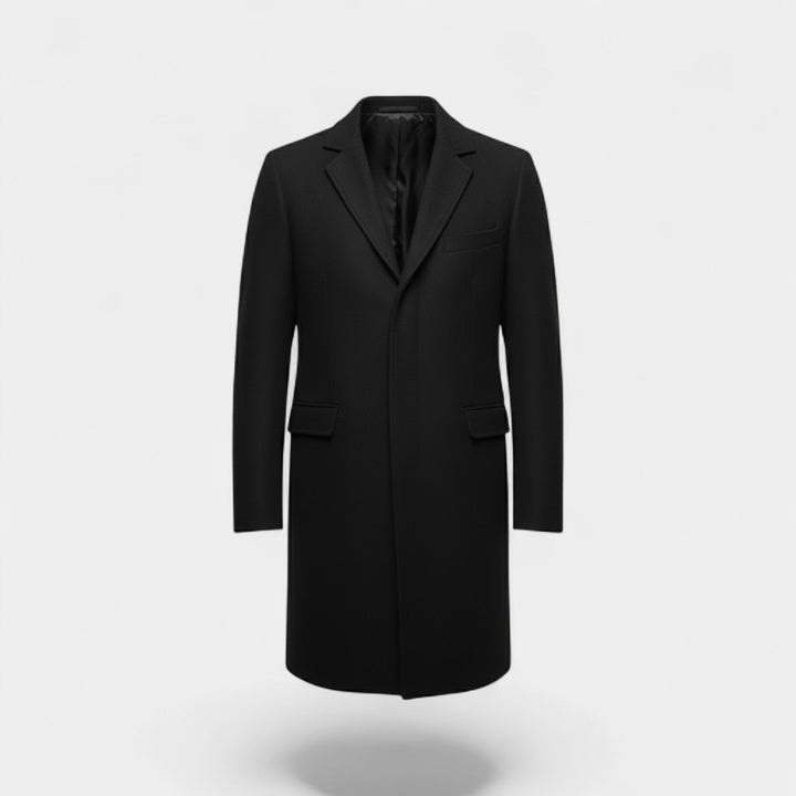 Riche | Herrefrakke i uld – Lang trenchcoat i klassisk snit