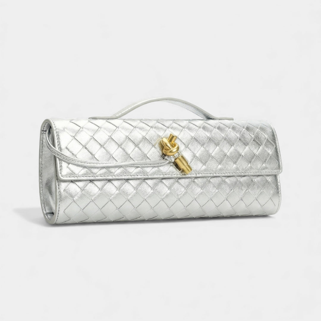 Women's leather clutch bag – Removable shoulder strap