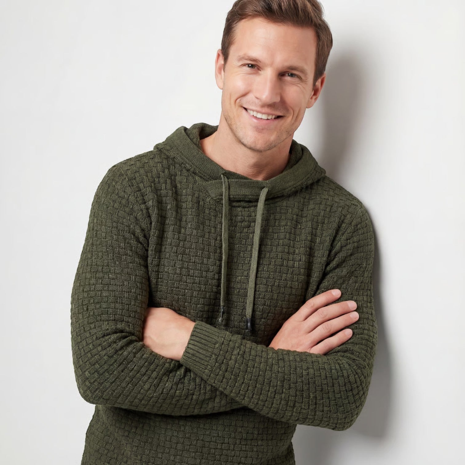 Riche | Pull à Capuche Homme en Mélange de Coton