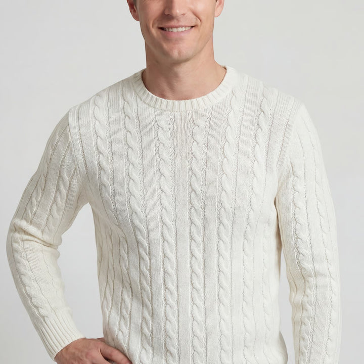 Riche | Homme Pull Tricoté Col Rond en Coton
