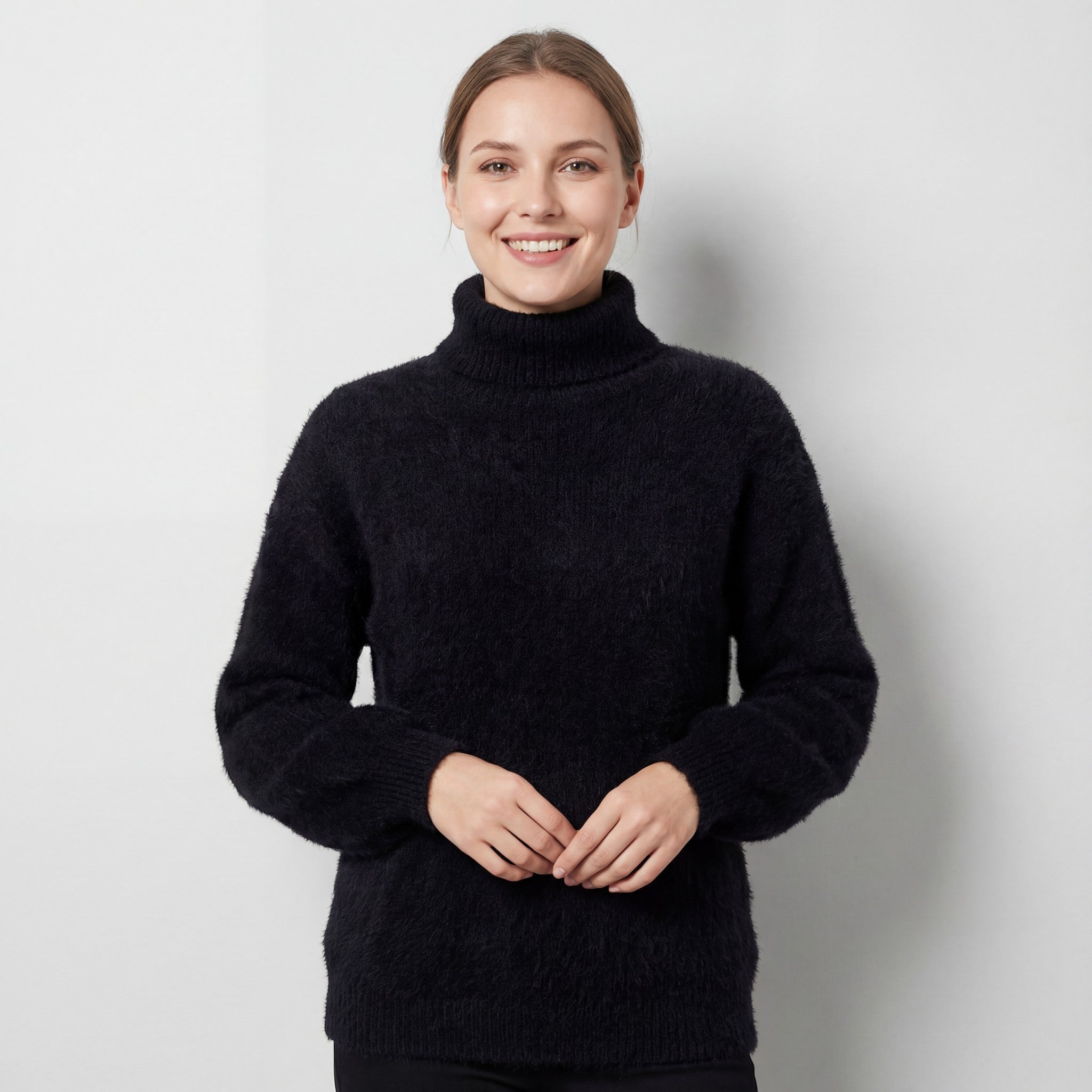Riche | Pull femme en laine à col haut