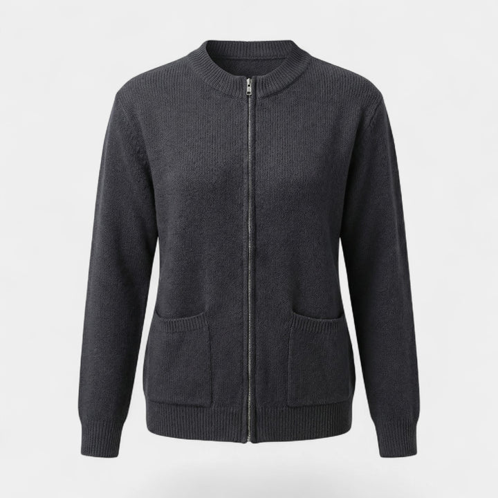 Riche | Women's Zipper-Front Knit Cardigan