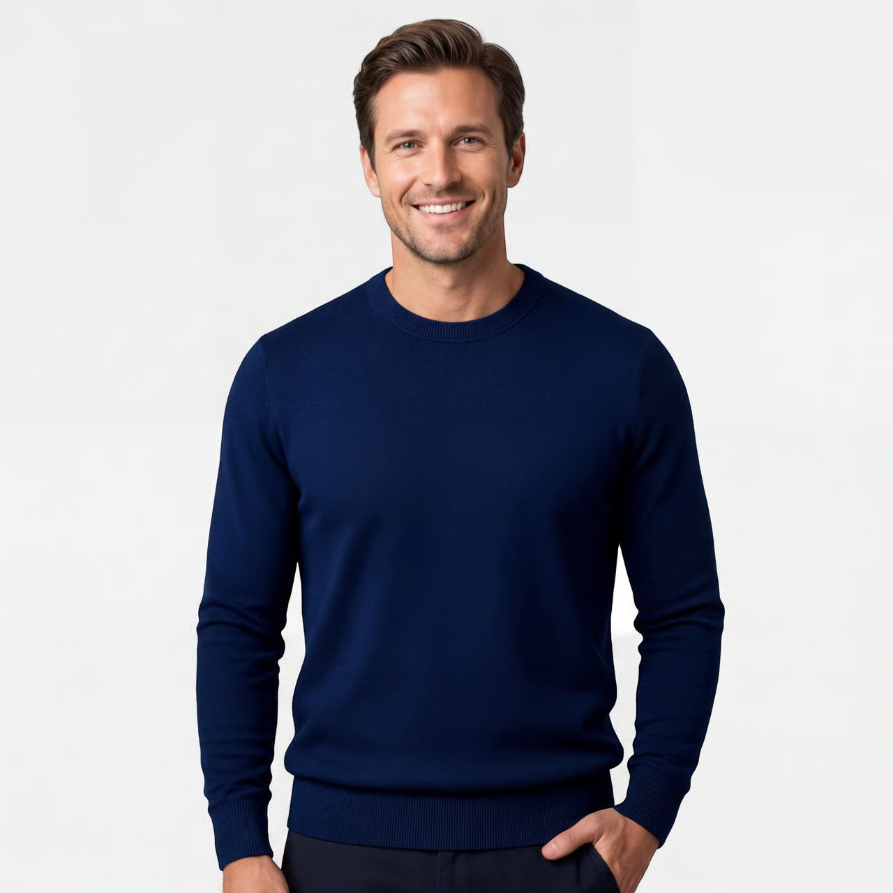 Riche | Pull homme coupe slim – Pull minimaliste casual