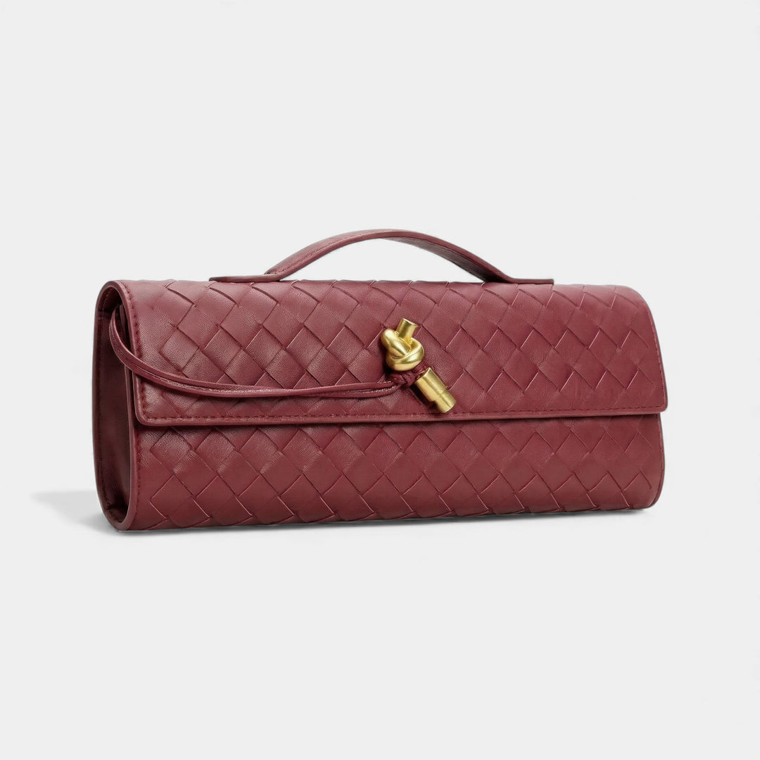 Women's leather clutch bag – Removable shoulder strap