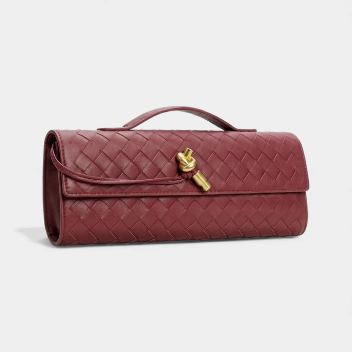 Women's leather clutch bag – Removable shoulder strap