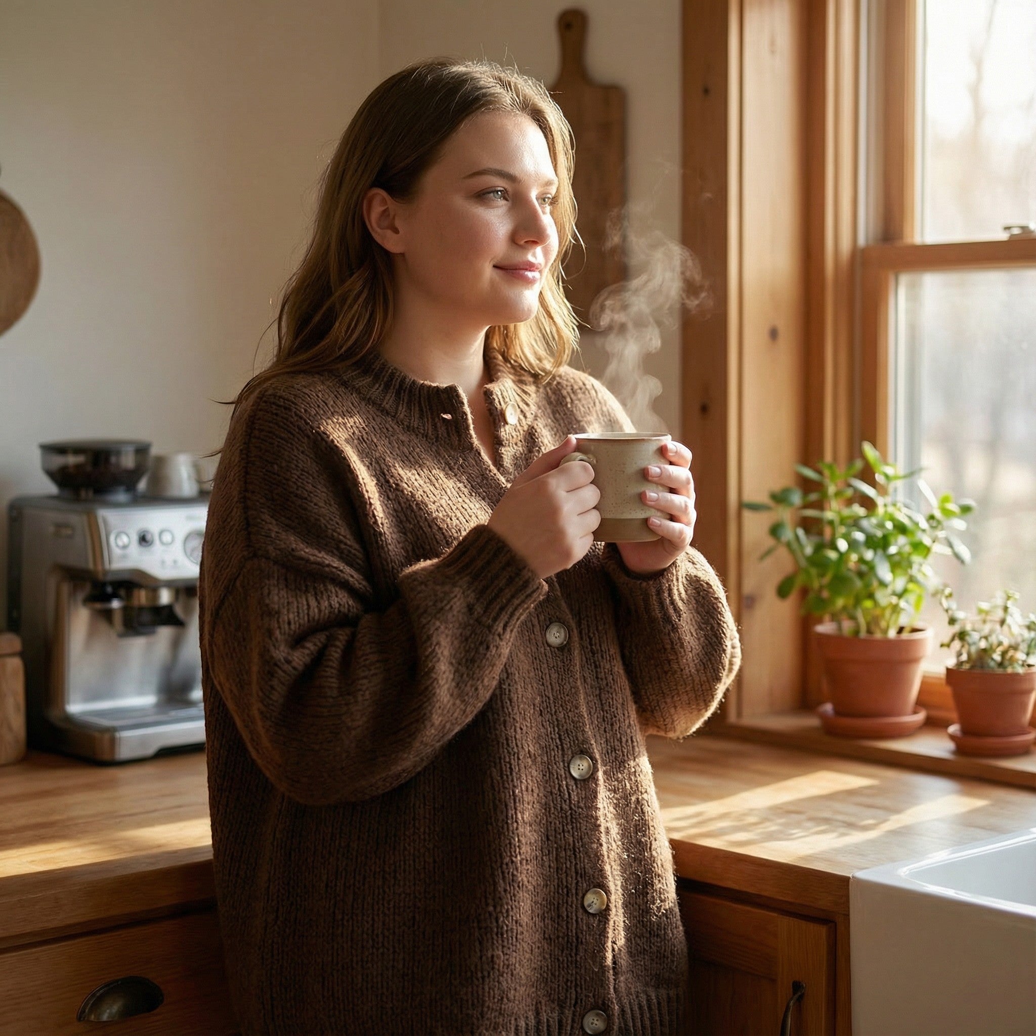 Riche | Cardigan femme en laine tricotée