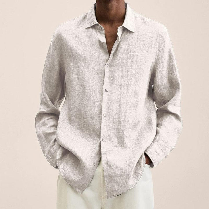 Chemise homme légère en tissu tissé – Manches longues