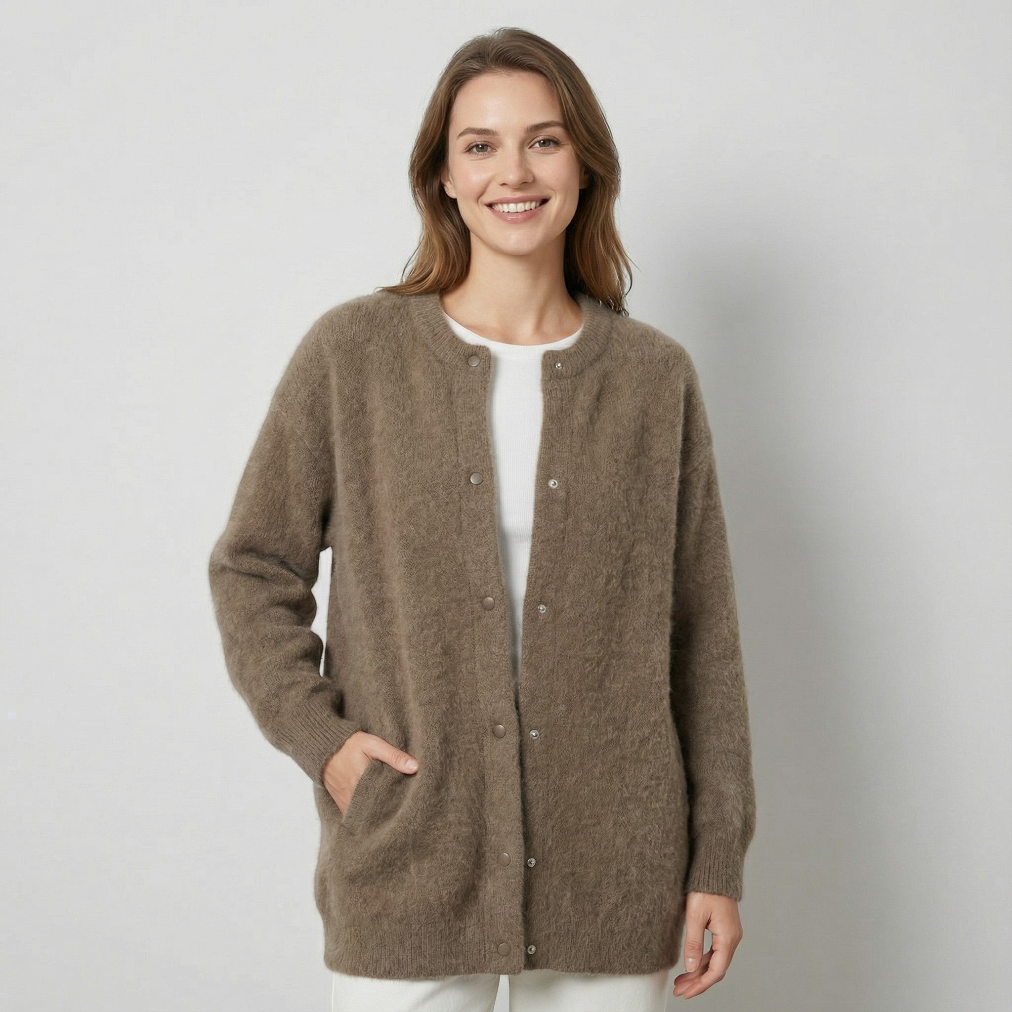 Riche | Veste femme en maille laine