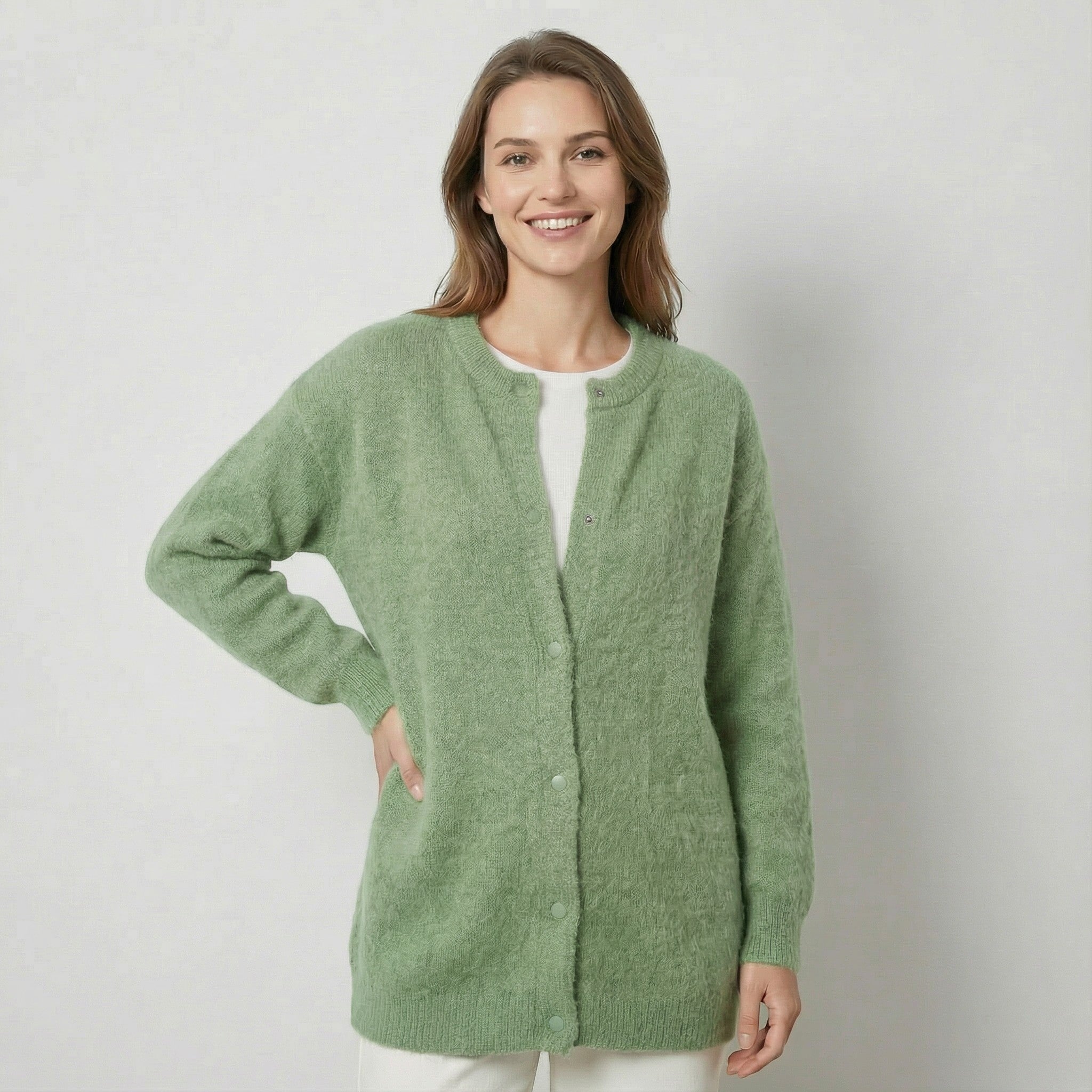 Riche | Veste femme en maille laine