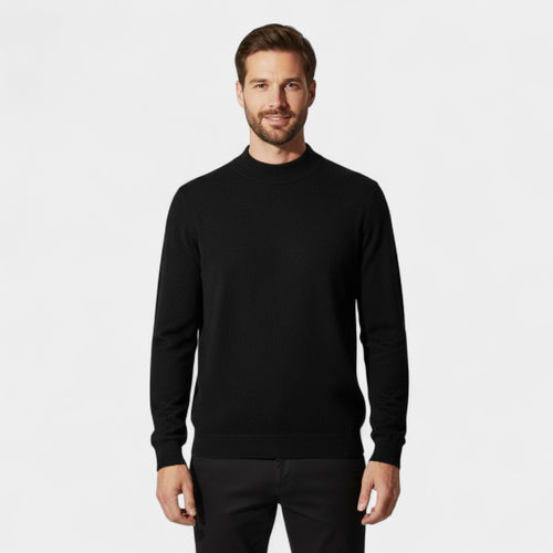 Riche | Pull Homme en Cachemire – Col Montant Demi-Hauteur