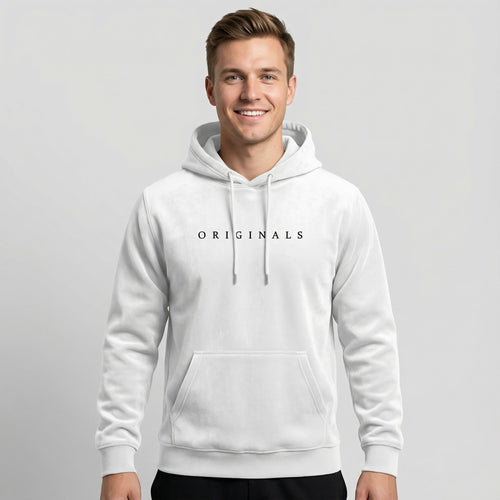 Riche | Sweat à capuche pour homme en coton mélangé avec imprimé lettres