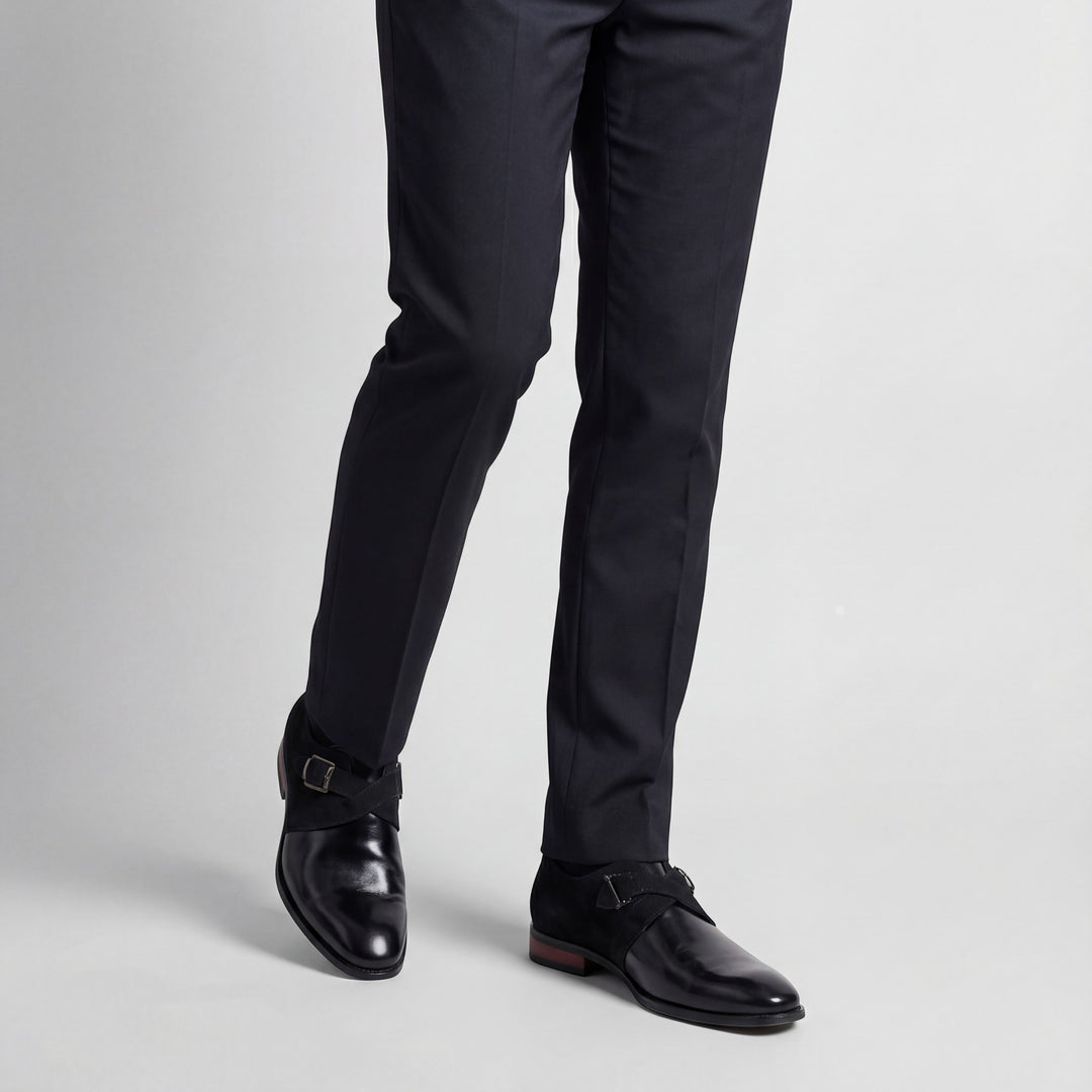 Chaussures à boucle en cuir pour homme – Bout pointu